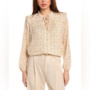 Maje Lipletto Peasant Blouse